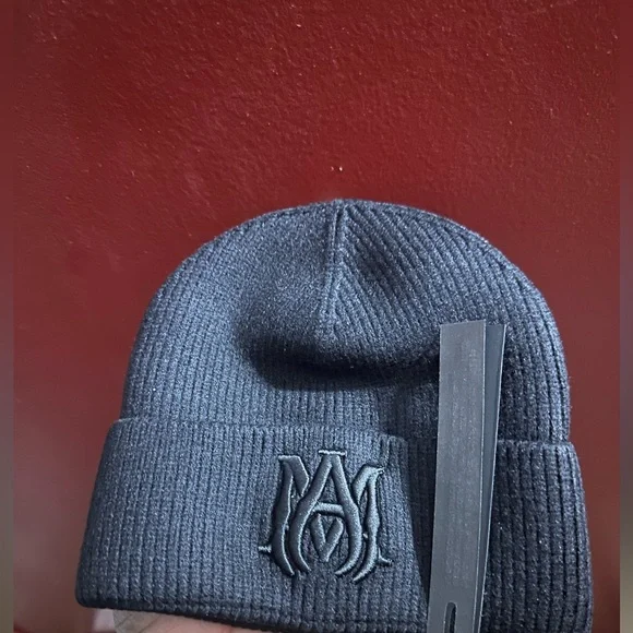 Black AMIRI winter hat